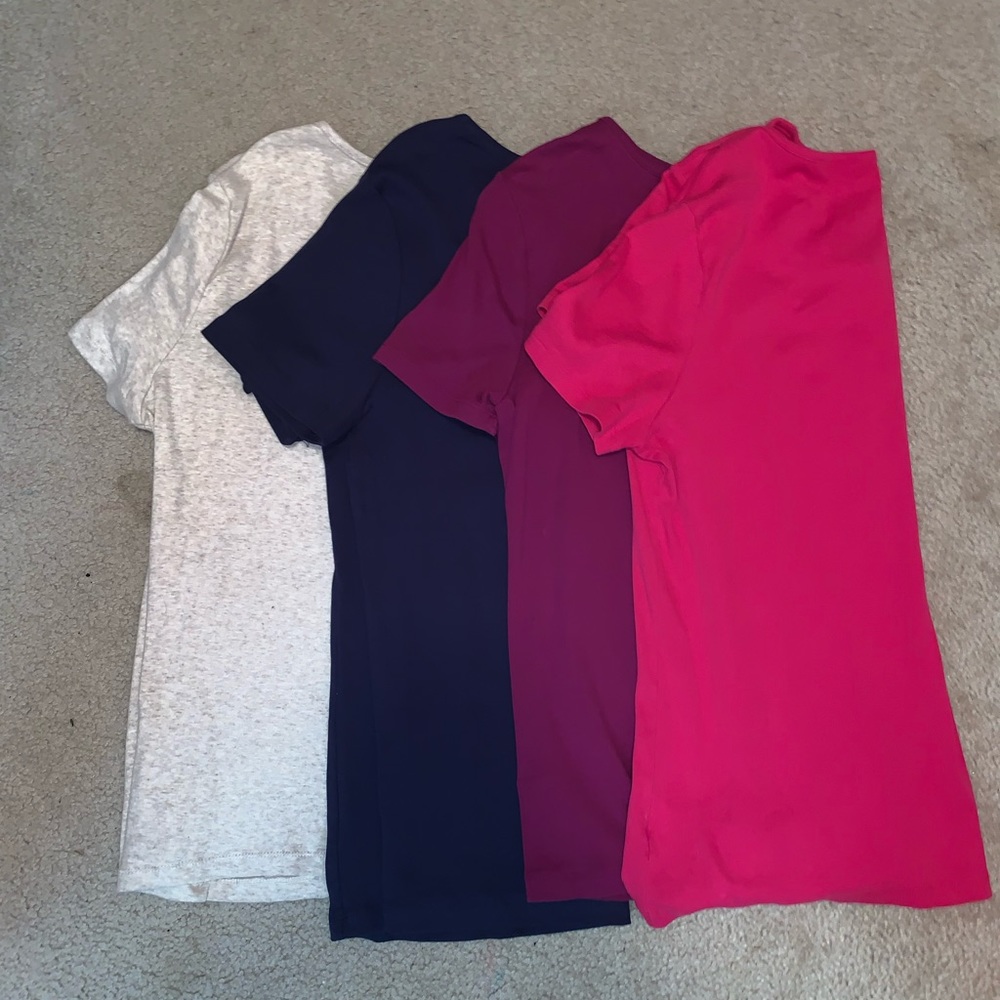 Scoop neck tees